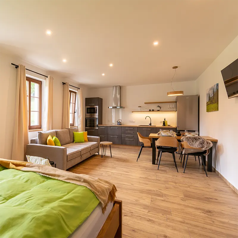 Obývací část apartmán Jaro