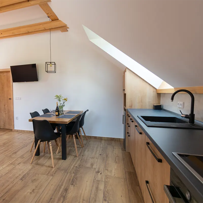 Jídelní část apartmán Podzim