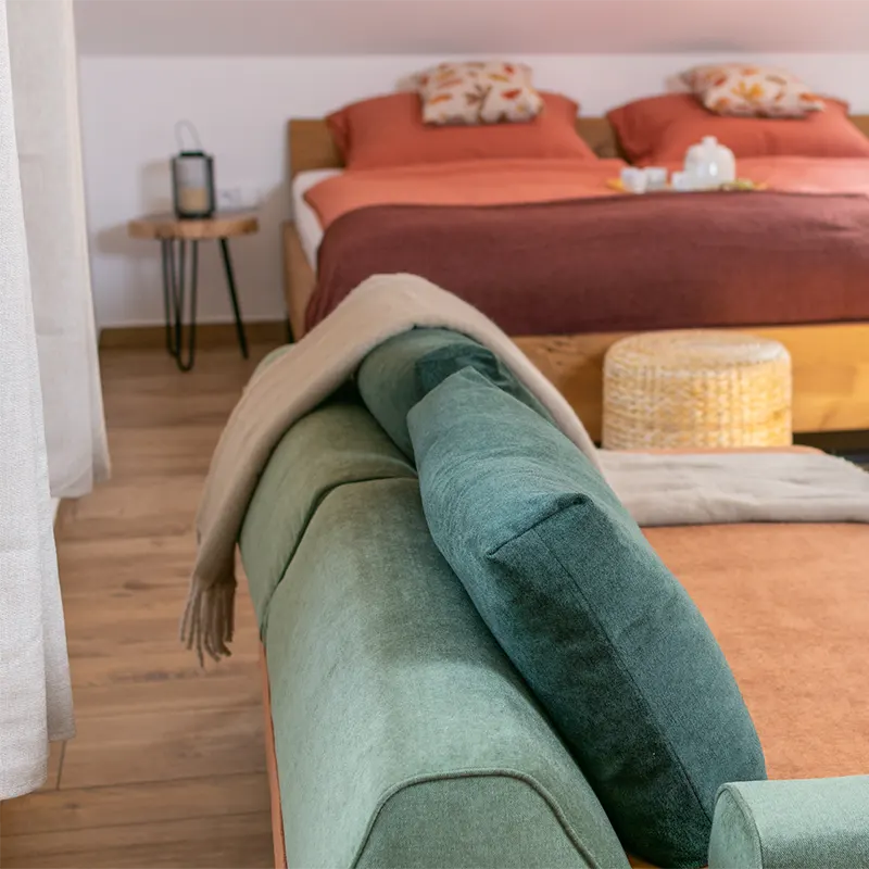 Obývací část apartmán Podzim